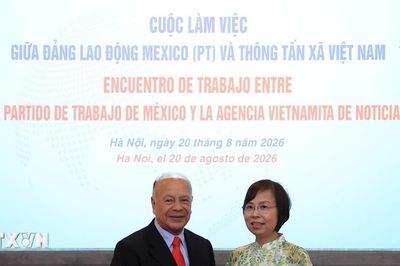 Đoàn cấp cao Đảng Lao động Mexico thăm, làm việc với Thông tấn xã Việt Nam
