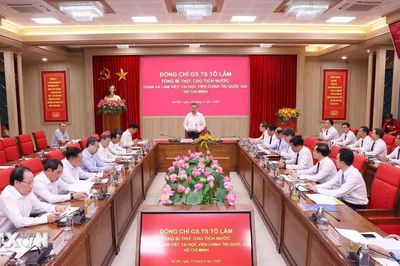 Tổng Bí thư, Chủ tịch nước thăm, làm việc tại Học viện Chính trị Quốc gia Hồ Chí Minh