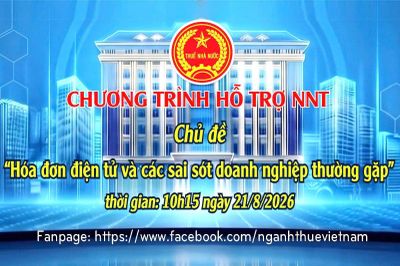 Chuỗi Livestream giải đáp thuế cho doanh nghiệp, hộ và cá nhân kinh doanh