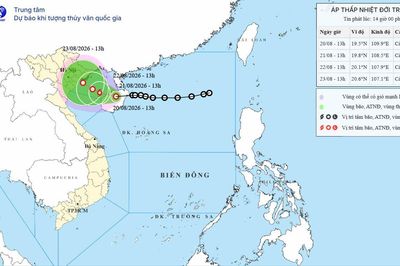 Áp thấp nhiệt đới có khả năng mạnh lên thành bão, hướng vào vịnh Bắc Bộ