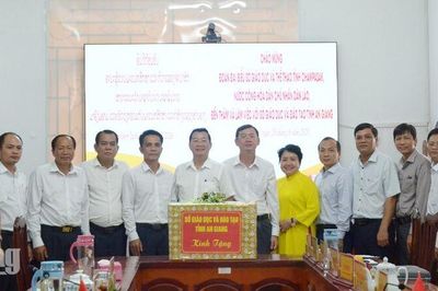 An Giang, Champasak mở rộng hợp tác giáo dục, tăng ứng dụng công nghệ số