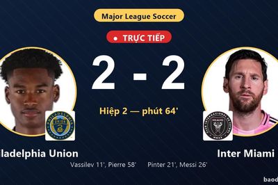 TRỰC TIẾPTrực tiếp Philadelphia Union vs Inter Miami: Philadelphia Union bị VAR từ chối bàn thắng
