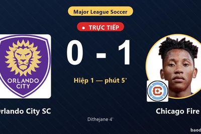 TRỰC TIẾPTrực tiếp Orlando City SC vs Chicago Fire: Chicago Fire mở tỷ số