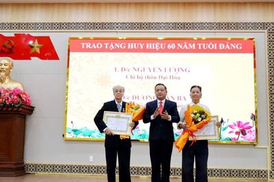 Đại Lộc trao Huy hiệu Đảng đợt 2/9 cho 115 đảng viên