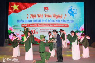 16 đội tham gia hội thi văn nghệ với chủ đề Đồng Nai - Hào khí phương Nam, khát vọng vươn xa