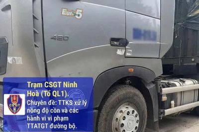Xử lý xe ô tô tải đầu kéo từ tin báo của người dân