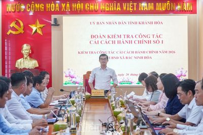 Kiểm tra công tác cải cách hành chính tại xã Bắc Ninh Hòa