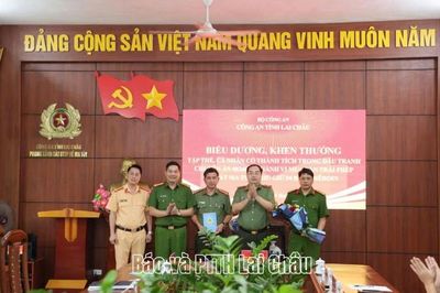Công an tỉnh khen thưởng tập thể, cá nhân có thành tích trong đấu tranh với Chuyên án 0826C