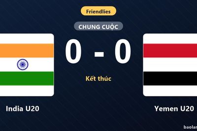 India U20 chia điểm với Yemen U20 trong trận giao hữu không bàn thắng