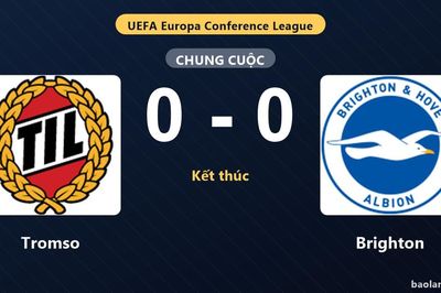 Tromso và Brighton bất phân thắng bại ở Romssa Arena