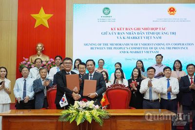 Ký kết bản ghi nhớ giữa tỉnh Quảng Trị và K-Market Việt Nam