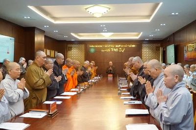 Đại giới đàn Thanh Kiểm Phật lịch 2570: Họp Ban Giám khảo và Ban Giám thị tại Việt Nam Quốc Tự