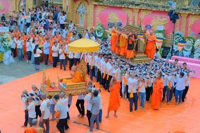 An Giang: Trang nghiêm Lễ truy điệu và phụng tống kim quan Hòa thượng Danh Lân trà-tỳ