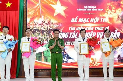 Chung kết Hội thi công tác nghiệp vụ cơ bản lực lượng Cảnh sát
