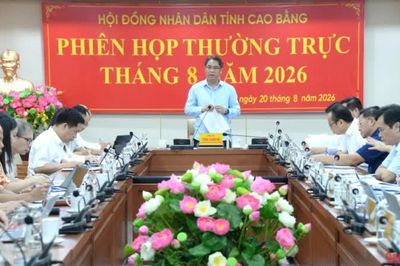 Thường trực HĐND tỉnh họp phiên thường kỳ tháng 8/2026