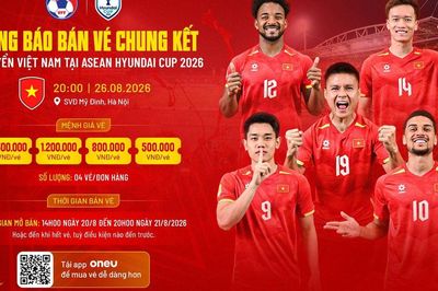 VFF chính thức mở bán vé chung kết giữa ĐT Việt Nam và ĐT Thái Lan