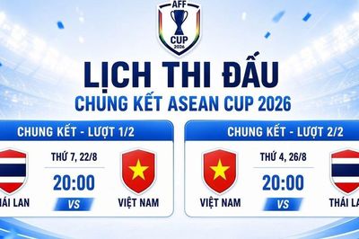 Lịch thi đấu chung kết ASEAN Cup 2026: Việt Nam quyết chiến Thái Lan vì ngôi vương ASEAN Cup