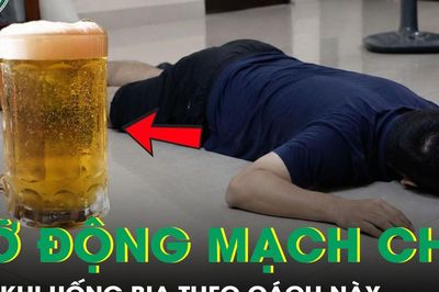 Người đàn ông 36 tuổi vỡ động mạch chủ sau khi uống bia theo cách này