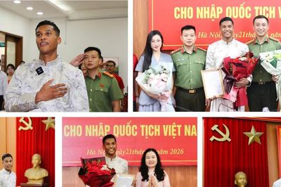 Adou Minh tự hào hát quốc ca, hạnh phúc trở thành công dân Việt Nam