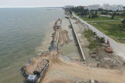Kè biển hơn 430 tỉ đồng ở Hải Tiến: Tính phương án 'nuôi bãi' để giữ bãi tắm