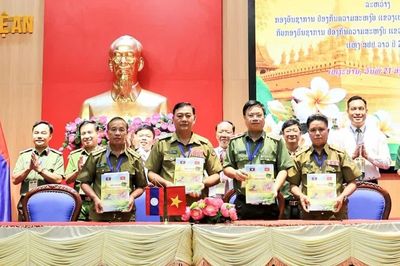 Tăng cường hợp tác giữa Công an tỉnh Nghệ An với Công an 3 tỉnh giáp biên của Lào