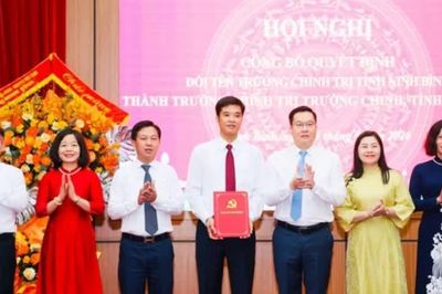 Công bố Quyết định đổi tên Trường Chính trị tỉnh Ninh Bình thành Trường Chính trị Trường Chinh