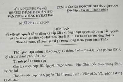Diễn biến vụ '1 khu đất, 2 bản án, 3 đương sự': Liên ngành TP Cần Thơ họp bàn hướng giải quyết