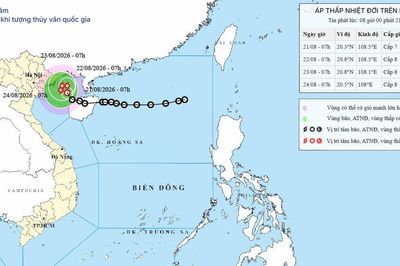 Ảnh hưởng của áp thấp nhiệt đới, đặc khu Bạch Long Vĩ (Hải Phòng) đã có gió mạnh giật cấp 9