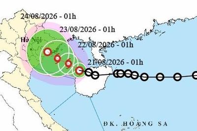 Áp thấp nhiệt đới vào Vịnh Bắc Bộ, di chuyển chậm, sắp mạnh thành bão số 4