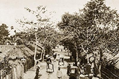 Phố chéo trong thành phố vuông