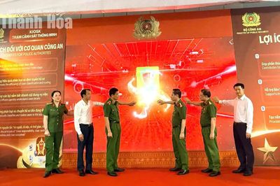 Ra mắt và vận hành thí điểm Kiosk “Trạm Cảnh sát thông minh” tại Thanh Hóa