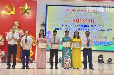 Xã Hoa Lộc có 100% trường học đạt chuẩn quốc gia