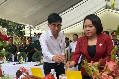 Tưởng nhớ các liệt sĩ Đơn vị Đặc công Biệt động Lê Độ anh hùng