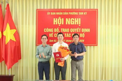 Bí thư Đảng ủy phường Tam Kỳ được bổ nhiệm Chính trị viên Ban Chỉ huy Quân sự phường
