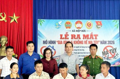 Xã Hiệp Đức ra mắt mô hình 'Gia đình 5 không về ma túy'