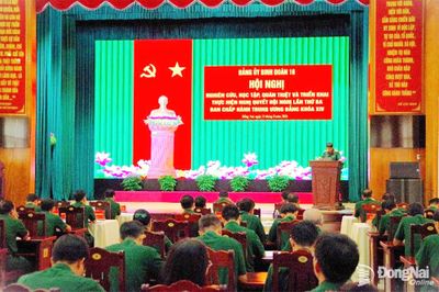 Binh đoàn 16 tổ chức hội nghị quán triệt, học tập, triển khai thực hiện Nghị quyết Hội nghị lần thứ ba Ban Chấp hành Trung ương Đảng khóa XIV