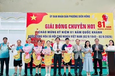 Phường Diên Hồng tổ chức Giải bóng chuyền hơi năm 2026