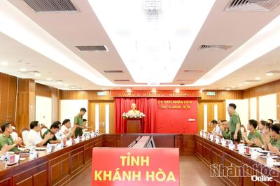 Ban Chỉ đạo phòng, chống khủng bố quốc gia kiểm tra công tác tại Khánh Hòa
