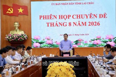 Phiên họp chuyên đề UBND tỉnh tháng 8