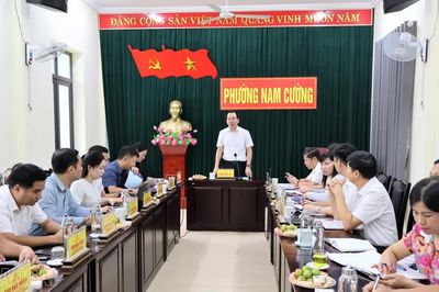 Đoàn kiểm tra Tỉnh ủy kiểm tra việc thực hiện dân chủ ở cơ sở tại phường Nam Cường
