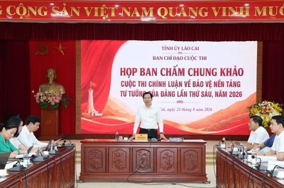 Họp Ban Chấm chung khảo Cuộc thi chính luận về bảo vệ nền tảng tư tưởng của Đảng lần thứ 6, năm 2026