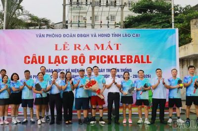 Ra mắt Câu lạc bộ Pickleball Văn phòng Đoàn đại biểu Quốc hội và HĐND tỉnh