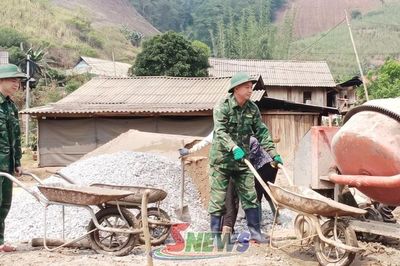 Bộ đội Biên phòng chung sức xây dựng nông thôn mới