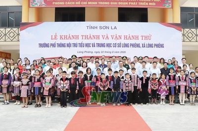 Tổng duyệt Lễ khánh thành Trường phổ thông nội trú Tiểu học và THCS Lóng Phiêng