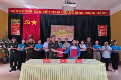 Đồn Biên phòng Phó Bảng ký kết chương trình 'Đồng hành cùng phụ nữ biên cương' giai đoạn 2026-2030