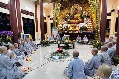 TP.HCM: Trường hạ Ni chùa Từ Giác tổ chức đêm tri ân 'Chén trà cuối hạ'