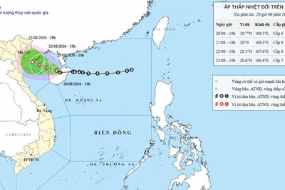 Áp thấp nhiệt đới di chuyển vào khu vực Vịnh Bắc Bộ và có khả năng mạnh lên thành bão