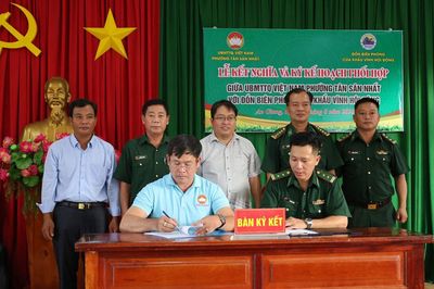 An Giang: Kết nghĩa, phối hợp chung tay xây dựng khu vực biên giới vững mạnh