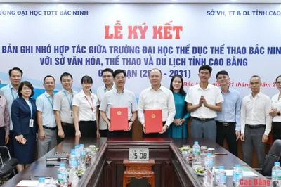 Ký kết hợp tác phát triển thể thao với Trường Đại học Thể dục thể thao Bắc Ninh