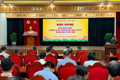 Xã Phúc Thịnh triển khai lấy mẫu hài cốt liệt sĩ chưa xác định được thông tin
